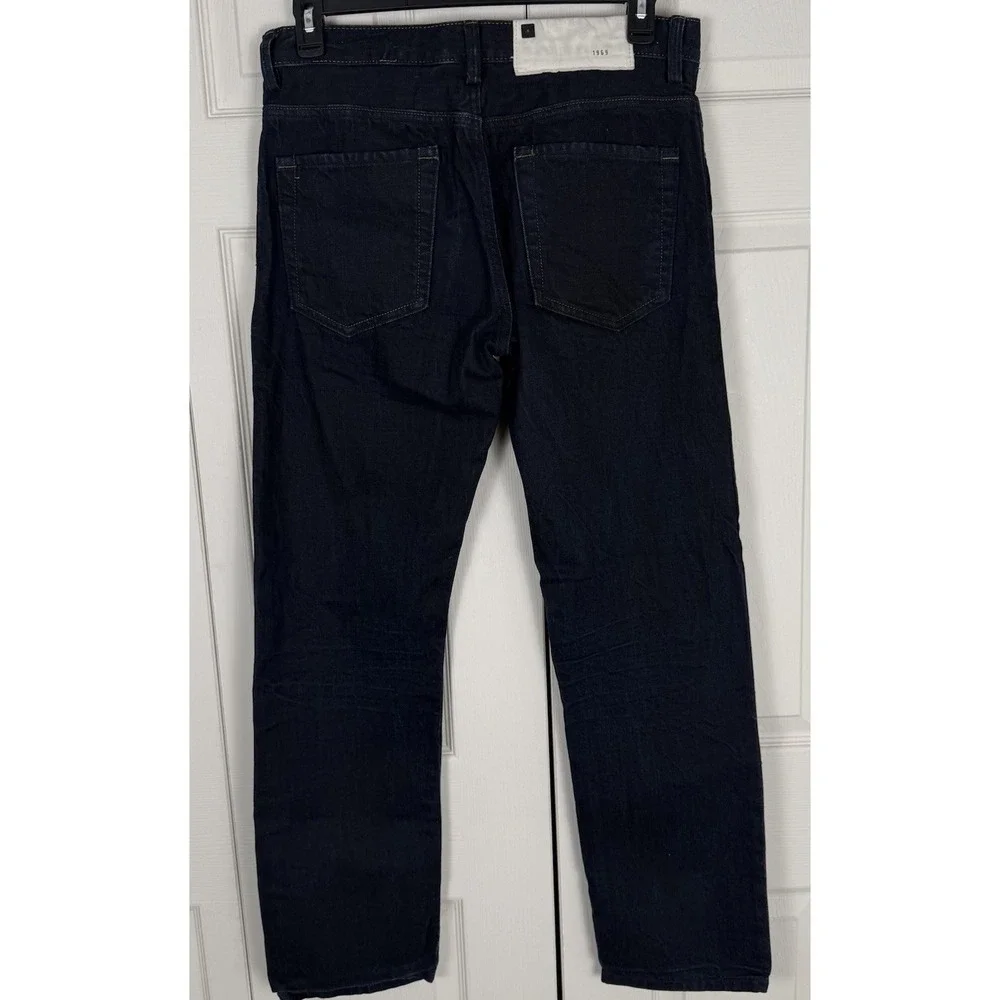 Gap Morrison Jeans Mens 32x32 Blue Denim Button Fly Dark Wash Pigment‎ Dip